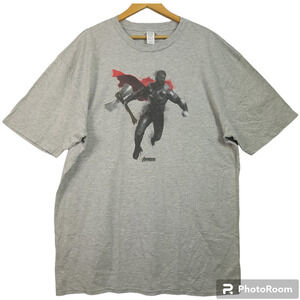 Marvel Avengers: Endgame Thor Graphic T-Shirt XXLT Gray Superhero Graphic Tee